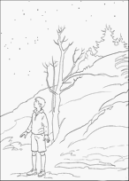 coloriage narnia edmund perdu